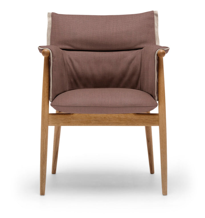 E005 Embrace Armchair - Carl Hansen & Son - Chairs - Oiled Oak/Fiord 551 Fabric - HORNE