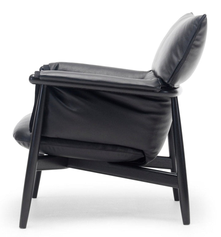 E015 Embrace Lounge Chair - Carl Hansen & Son - Chairs - Black Oak/Sif 98 Leather - HORNE