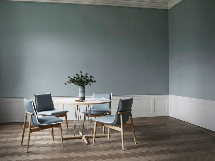 E020 Embrace Table - Carl Hansen & Son - Tables - Ø31.5" - White Top - HORNE