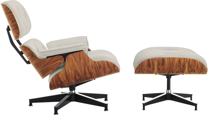 Eames® Lounge Chair and Ottoman - Leather - Herman Miller® - Chairs - Classic - Santos Palisander - Prone Lotus - HORNE