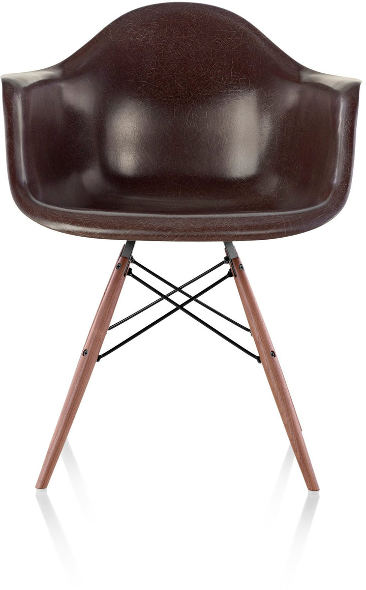 Eames® Molded Fiberglass Armchair – Dowel Base - Herman Miller® - Chairs - White - Natural Maple - Parchment - HORNE