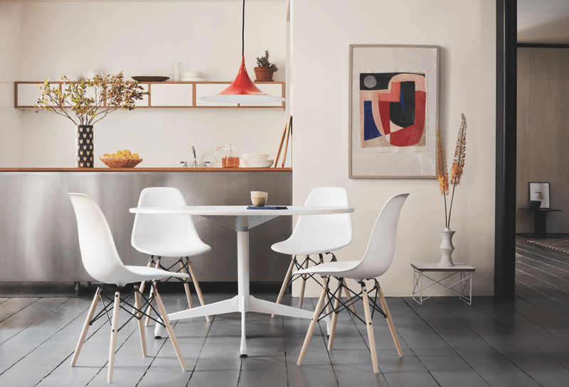 Eames® Molded Plastic Side Chair – Dowel Base - Herman Miller® - Chairs - White - Natural Maple - Black - HORNE