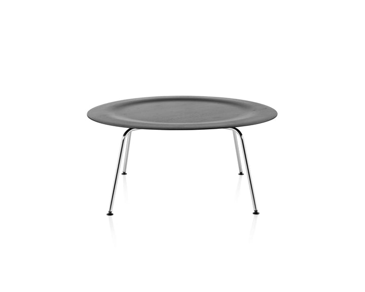Eames® Molded Plywood Coffee Table - Metal Base - Herman Miller® - Tables - White Ash - Trivalent Chrome - HORNE