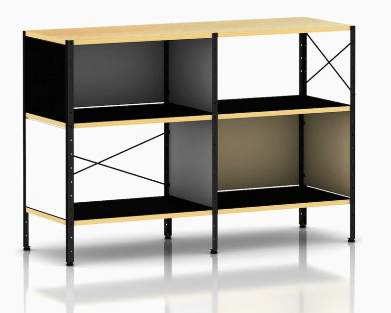 Eames® Storage Unit - 2x2 - Herman Miller® - Storage + Organization - Standard - Multicolor - Black - HORNE