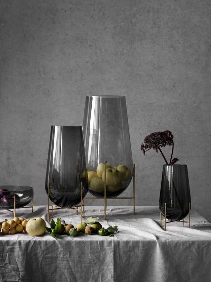 Echasse Vase - Audo Copenhagen - Vases - Large - Amber/Bronzed Brass - HORNE