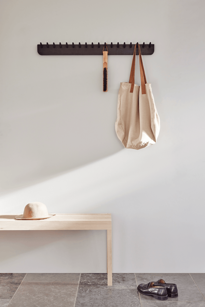 Echo Coatrack - Form + Refine - Coat + Key Racks - Small - Black - Stained Oak - HORNE