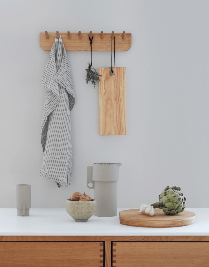 Echo Coatrack - Form + Refine - Coat + Key Racks - Small - Black - Stained Oak - HORNE