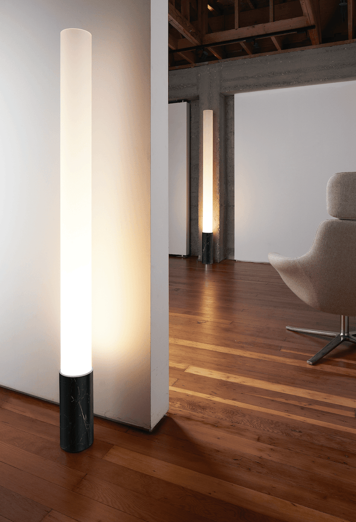 Elise Floor Lamp - Marble - Pablo Designs - Floor Lamps - Elise 60 - White Marble - HORNE