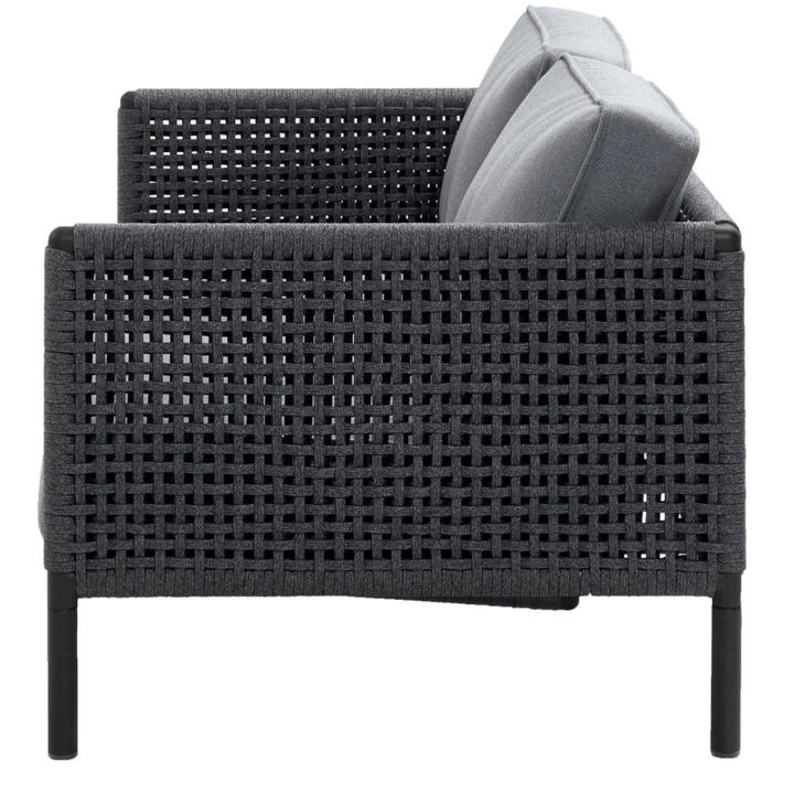 Encore 2 - Seater Sofa - Cane Line - Outdoor Furniture - Lava Grey/Dark Grey - HORNE