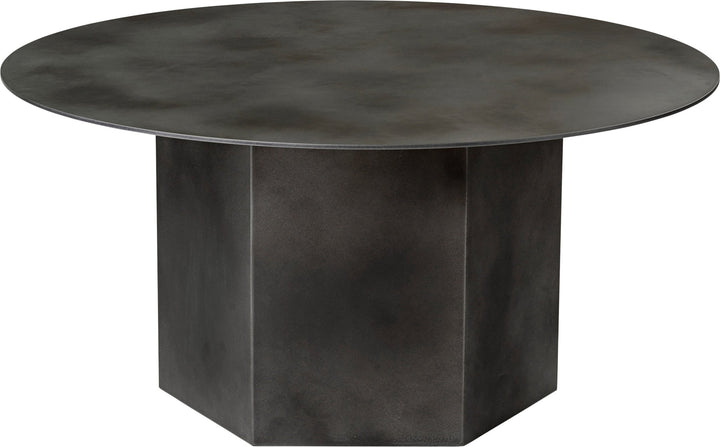 Epic Steel Coffee Table - 31.5" Diameter - Gubi - Table + Task - Misty Gray Steel - HORNE