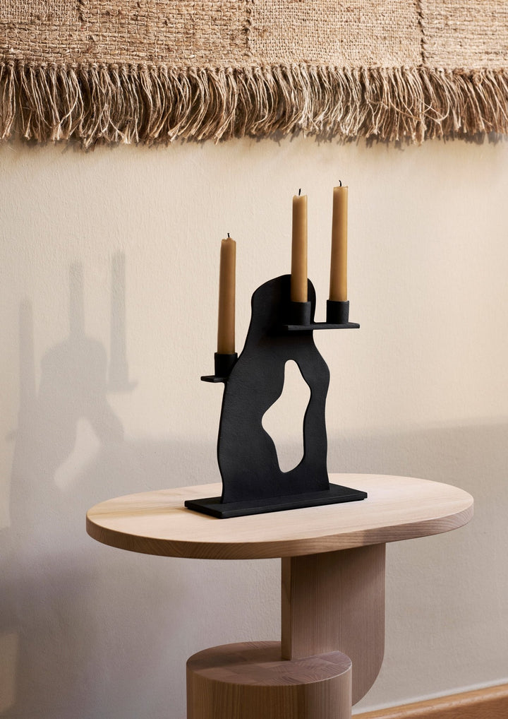 Erode Candle Holder - Ferm Living - Candle Holders - Brass - HORNE