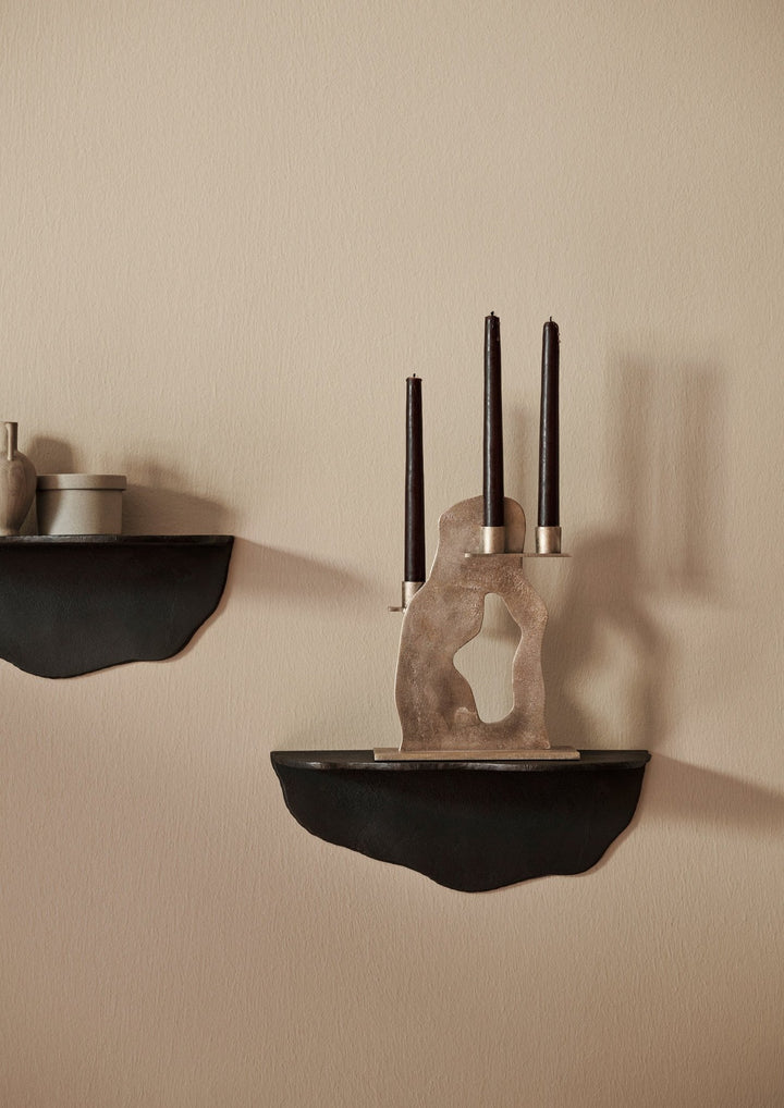 Erode Candle Holder - Ferm Living - Candle Holders - Brass - HORNE