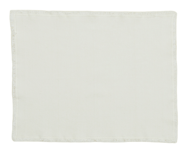 Essential Cotton Placemat - Set of 4 - Hawkins New York - Kitchen + Table Linens - Ivory - HORNE