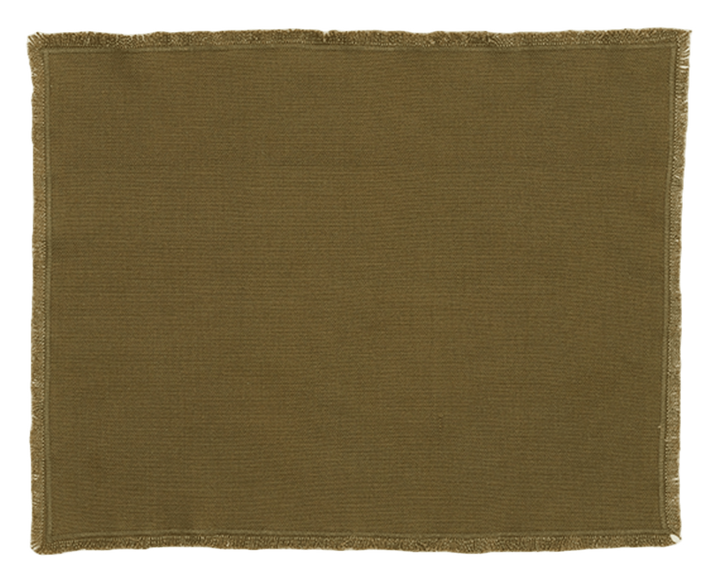 Essential Cotton Placemat - Set of 4 - Hawkins New York - Kitchen + Table Linens - Olive - HORNE
