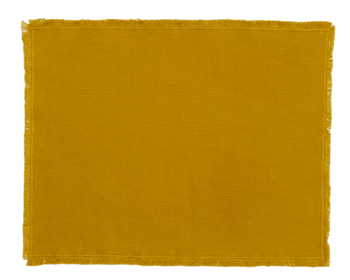 Essential Cotton Placemat - Set of 4 - Hawkins New York - Kitchen + Table Linens - Mustard - HORNE