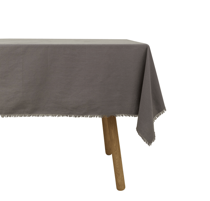 Essential Cotton Tablecloth - Hawkins New York - Kitchen + Table Linens - Dark Grey - HORNE