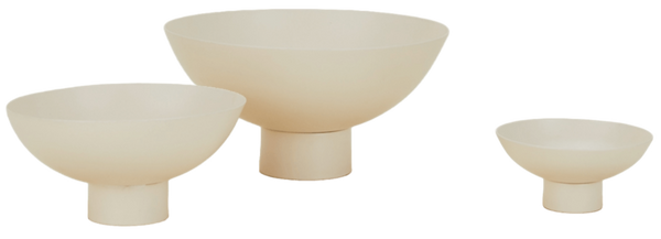 Essential Footed Bowl - Hawkins New York - Dinnerware - Small - Ivory - HORNE