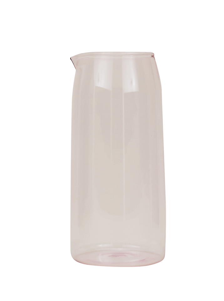 Essential Glassware Pitcher - Hawkins New York - Carafes + Pitchers - Blush - HORNE