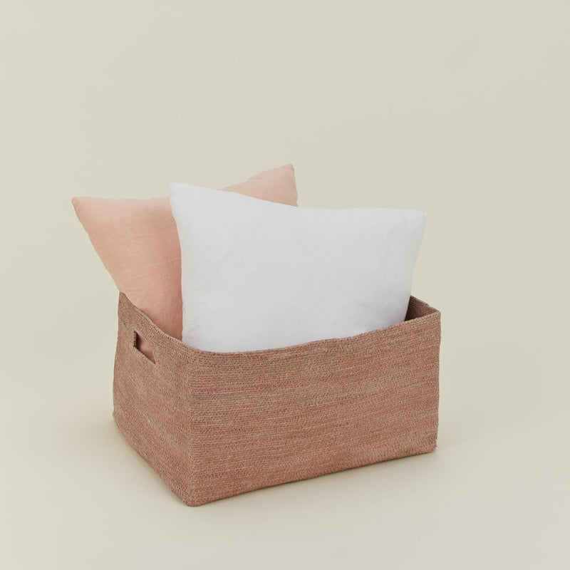 Essential Low Basket - Hawkins New York - Storage + Organization - White - HORNE