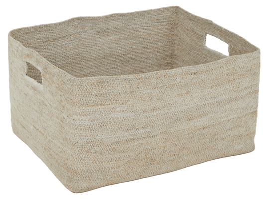 Essential Low Basket - Hawkins New York - Storage + Organization - White - HORNE