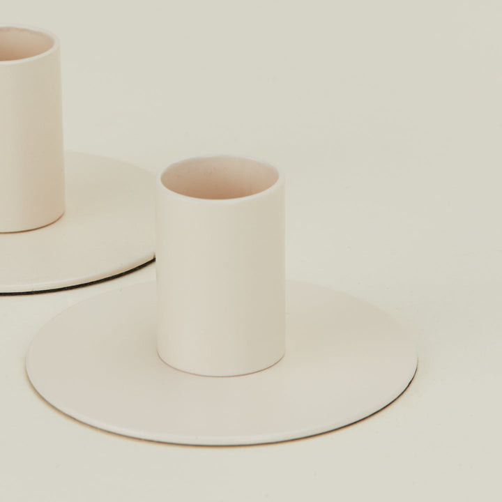 Essential Metal Candle Holder - Set of 2 - Hawkins New York - Candle Holders - Brass - HORNE