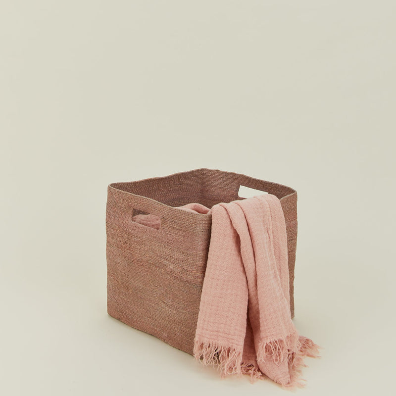 Essential Square Basket - Hawkins New York - Storage + Organization - White - HORNE