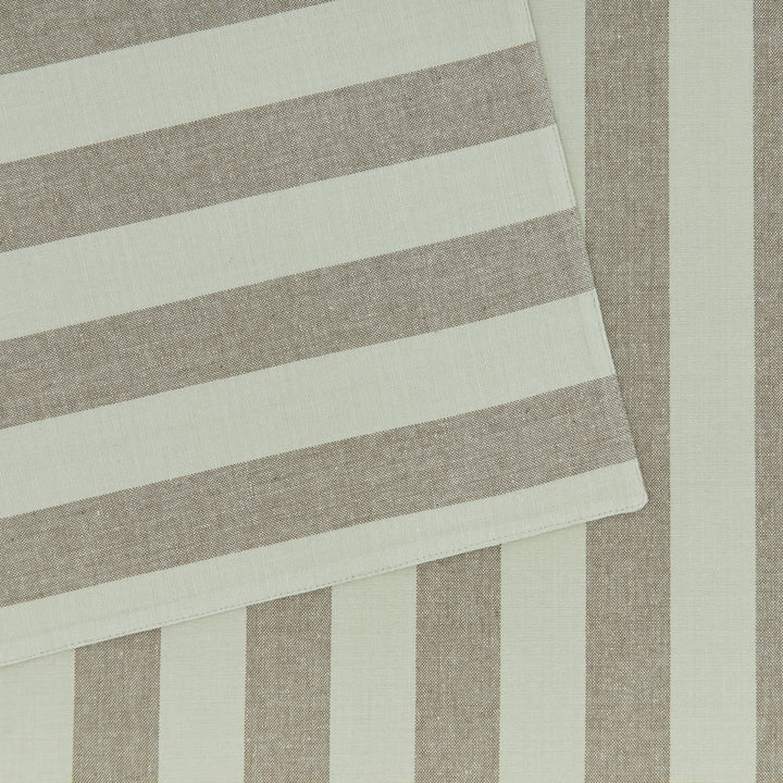 Essential Striped Placemat - Set of 4 - Hawkins New York - Kitchen + Table Linens - Olive/ Sage - HORNE