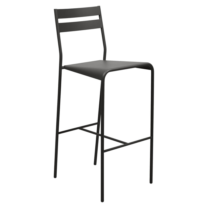 Facto High Stool - Fermob - Outdoor Furniture - Liquorice - HORNE