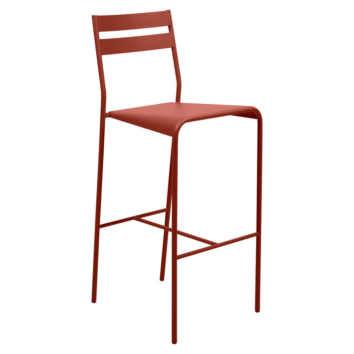 Facto High Stool - Fermob - Outdoor Furniture - Red Ochre - HORNE