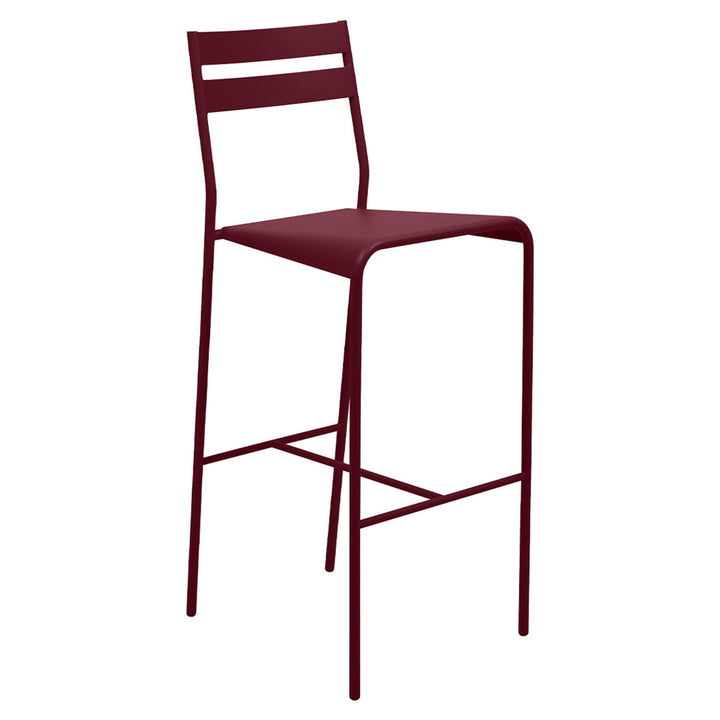 Facto High Stool - Fermob - Outdoor Furniture - Black Cherry - HORNE