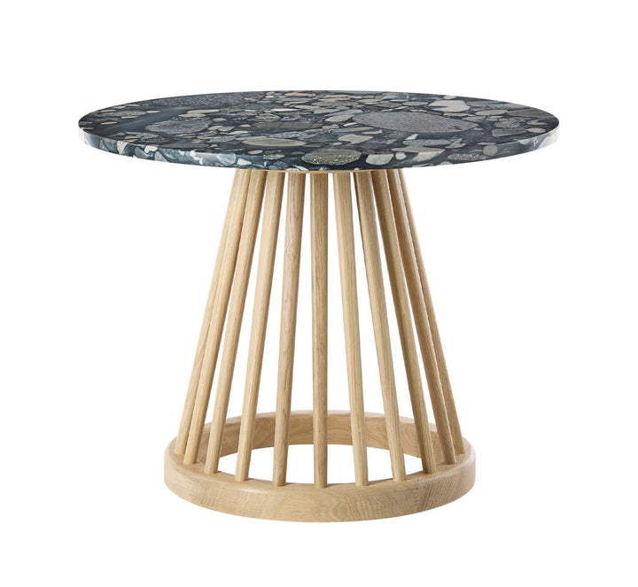 Fan Table - Small - Tom Dixon - Tables + Desks - Natural Oak - Pebble - HORNE
