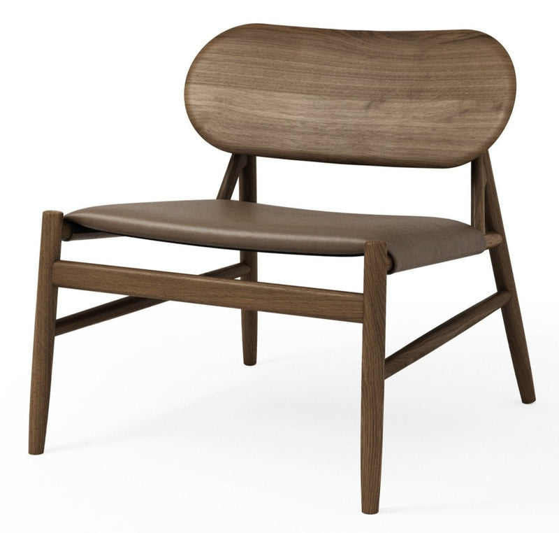 Ferdinand Lounge Chair - BRDR. Kruger - Chairs - Fumed Oak - Savanne Black Leather - HORNE