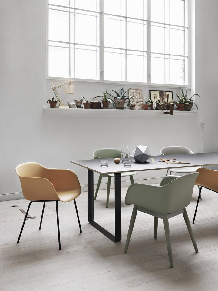 Fiber Armchair - Sled Base - Muuto - Chairs - Grey Shell & Grey Base - HORNE