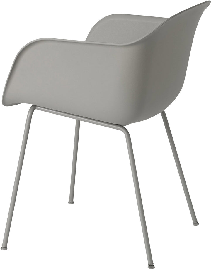 Fiber Armchair - Tube Base - Muuto - Chairs - Ochre Shell & Black Tube Base - HORNE