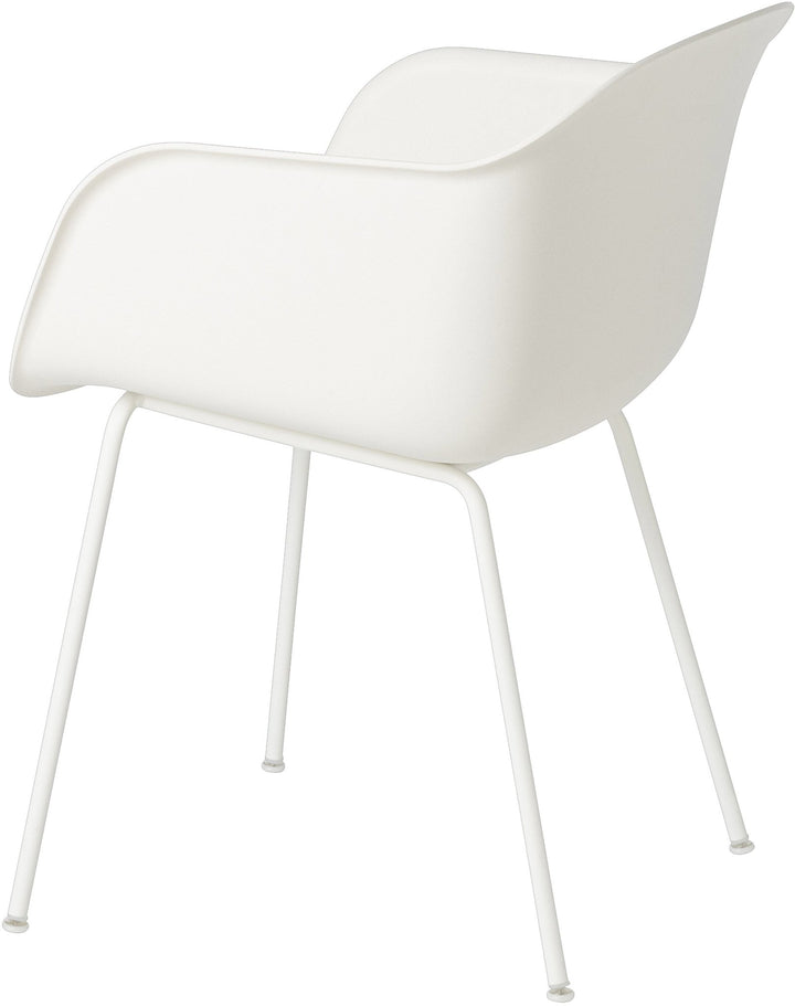 Fiber Armchair - Tube Base - Muuto - Chairs - Ochre Shell & Black Tube Base - HORNE