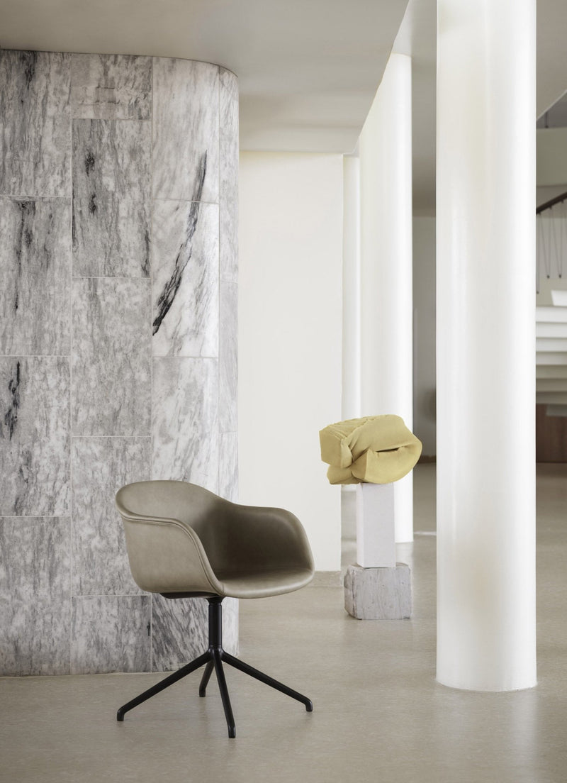 Fiber Armchair - Wood Base - Muuto - Chairs - Black Shell & Black Base - HORNE