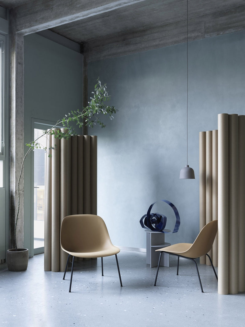 Fiber Lounge Chair - Muuto - Chairs - Tube Base - White Shell - HORNE