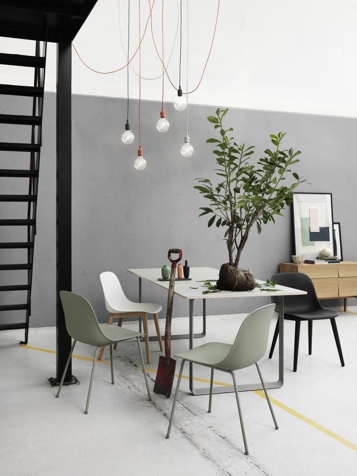 Fiber Side Chair - Sled Base - Muuto - Chairs - White Seat & White Base - HORNE