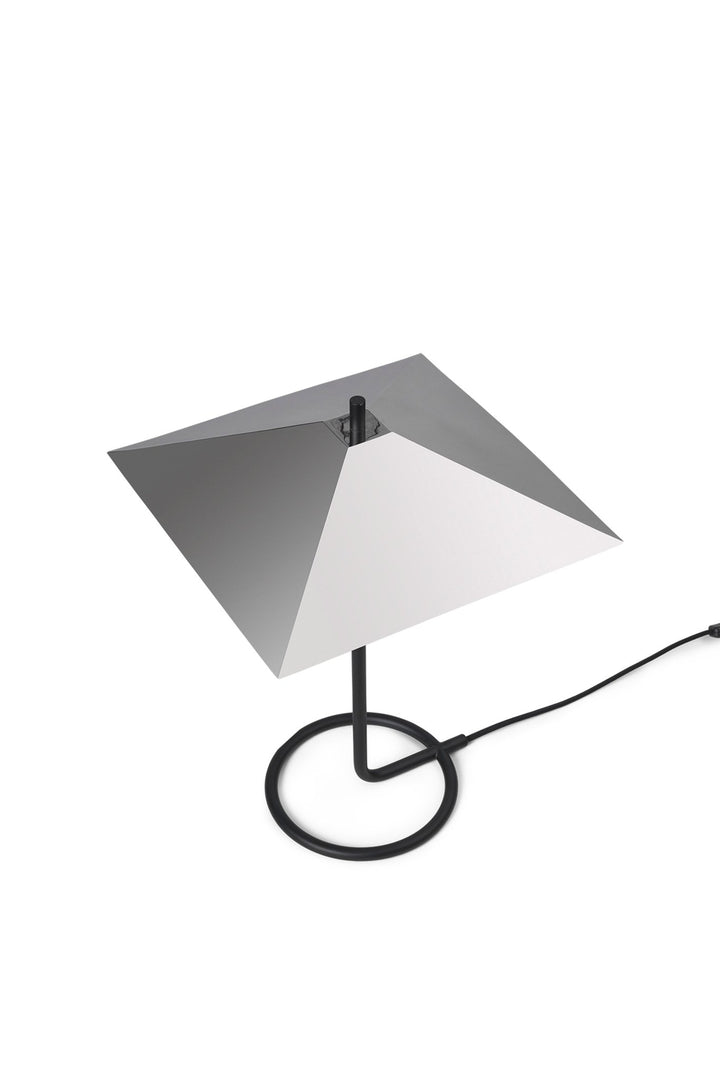 Filo Table Lamp - Square - Ferm Living - Tables + Desks - Black/ Mirror Polished - HORNE