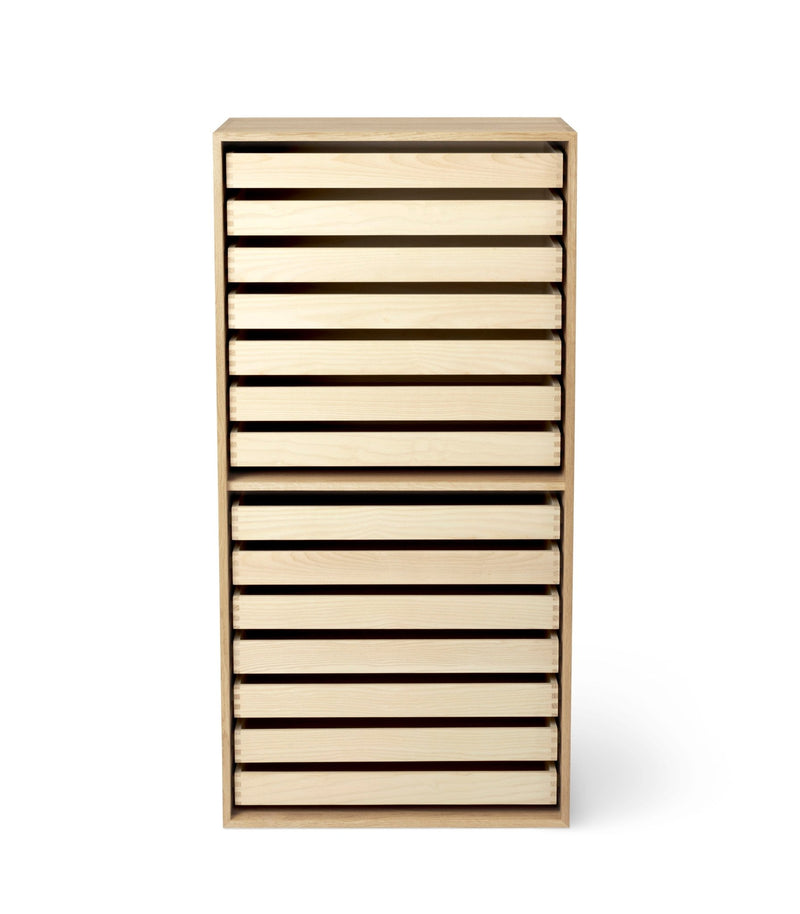 FK63 Deep Bookcase Upright - 14 Trays - Carl Hansen & Son - Shelving - HORNE