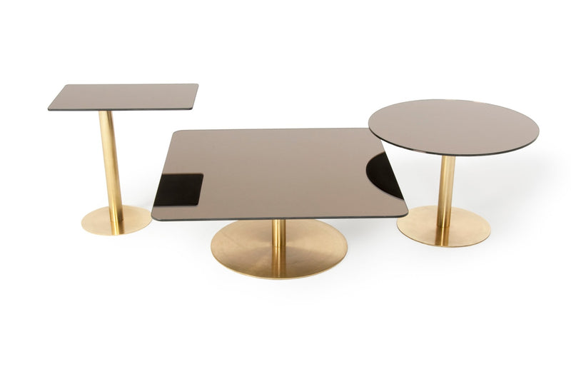 Flash Table - Circle - Tom Dixon - Tables + Desks - Brass - HORNE