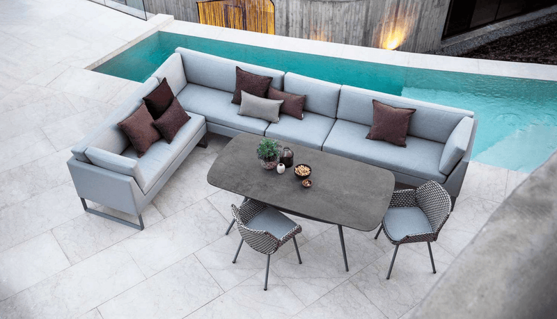 Flex Single Seater Module - Cane Line - Outdoor Furniture - Light Grey - HORNE