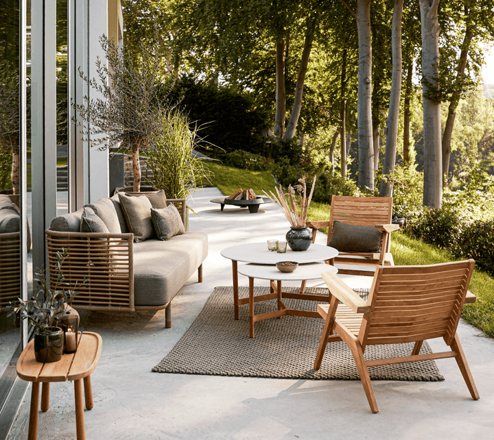 Flip Lounge Chair - Cane Line - Outdoor Furniture - Light Grey Focus - HORNE