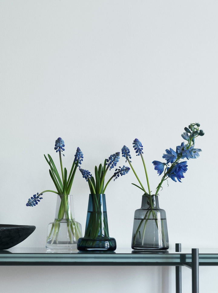 Flora Vase - Dark Blue - Holmegaard - Vases - Long Neck - HORNE