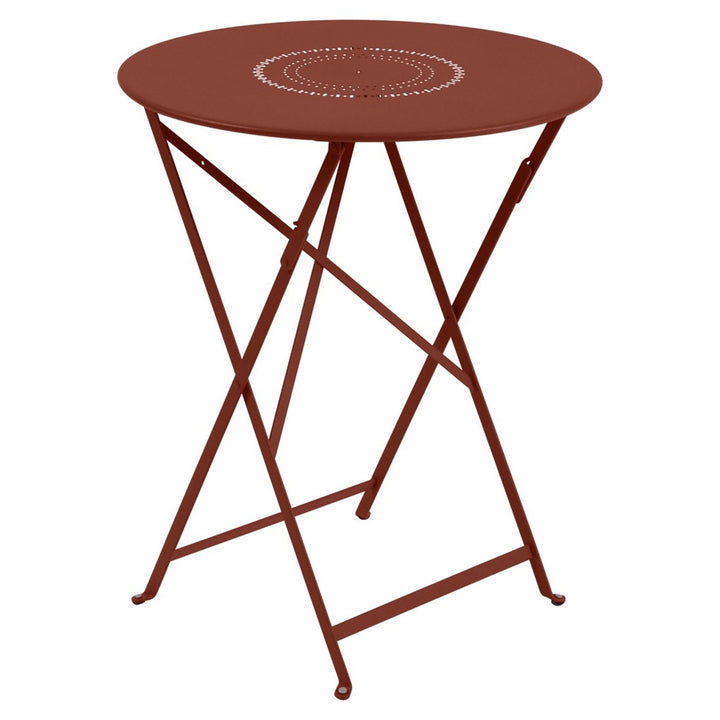 Floreal Perforated Table 24" - Fermob - Outdoor Furniture - Red Ochre - HORNE