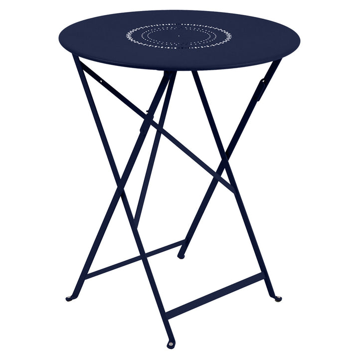 Floreal Perforated Table 24" - Fermob - Outdoor Furniture - Deep Blue - HORNE
