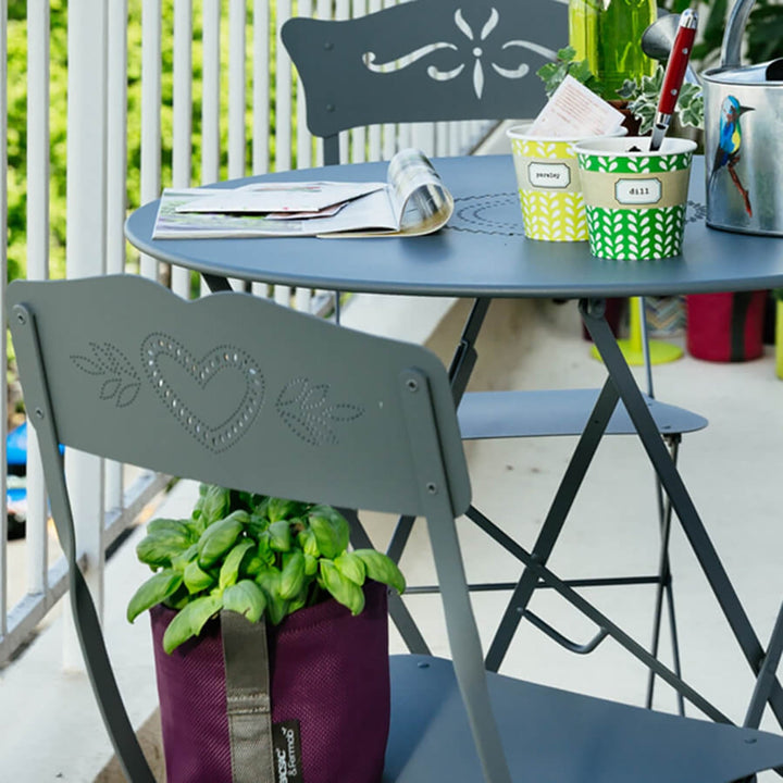 Floreal Perforated Table 24" - Fermob - Outdoor Furniture - Red Ochre - HORNE