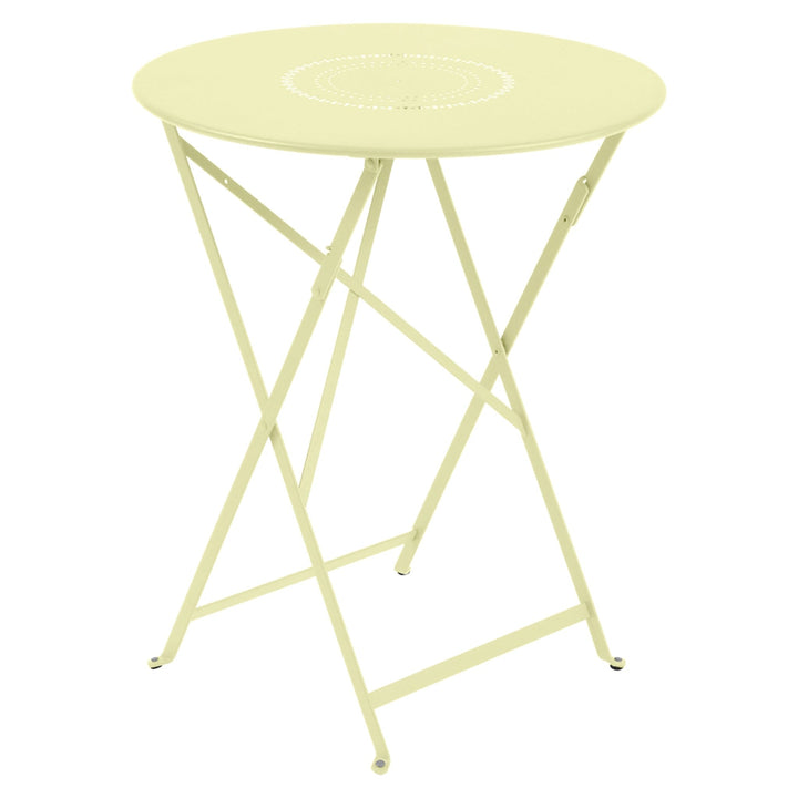 Floreal Perforated Table 24" - Fermob - Outdoor Furniture - Frosted Lemon - HORNE