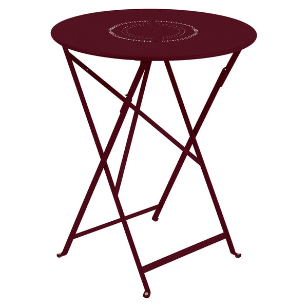Floreal Perforated Table 24" - Fermob - Outdoor Furniture - Black Cherry - HORNE