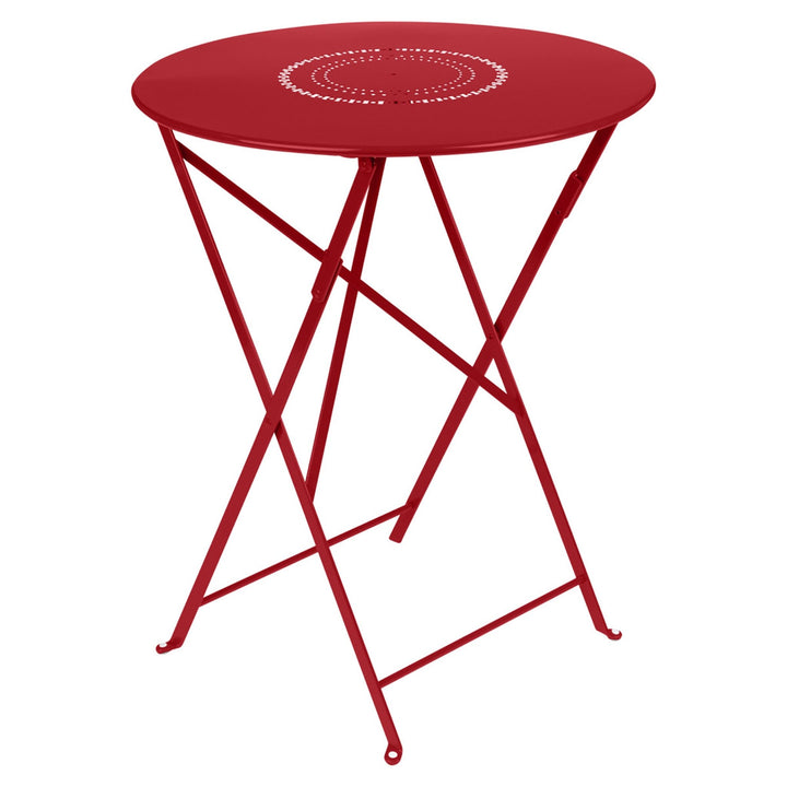 Floreal Perforated Table 24" - Fermob - Outdoor Furniture - Poppy Red - HORNE